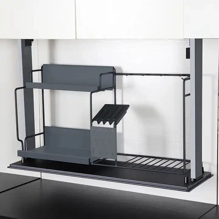 Kitchen Appliance Hardware Automatic Lifting Storage Rack