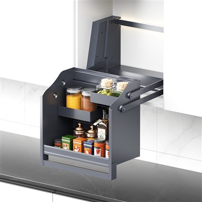 Lemari Dapur Angkat Dapur Keranjang Kawat Profesional